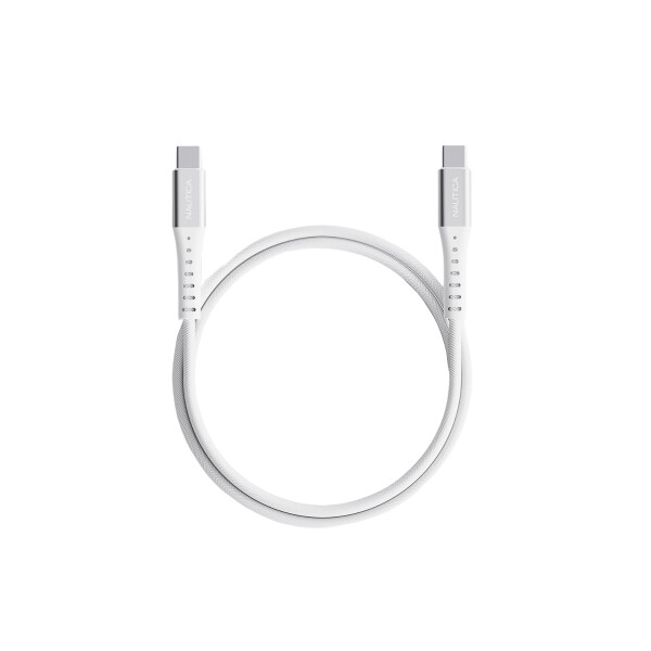 Cable Nautica USB-C a USB-C 65W color blanco Cable Nautica Usb-c A Usb-c 65w Color Blanco