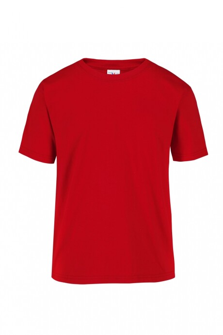 Camiseta a la base niño Rojo