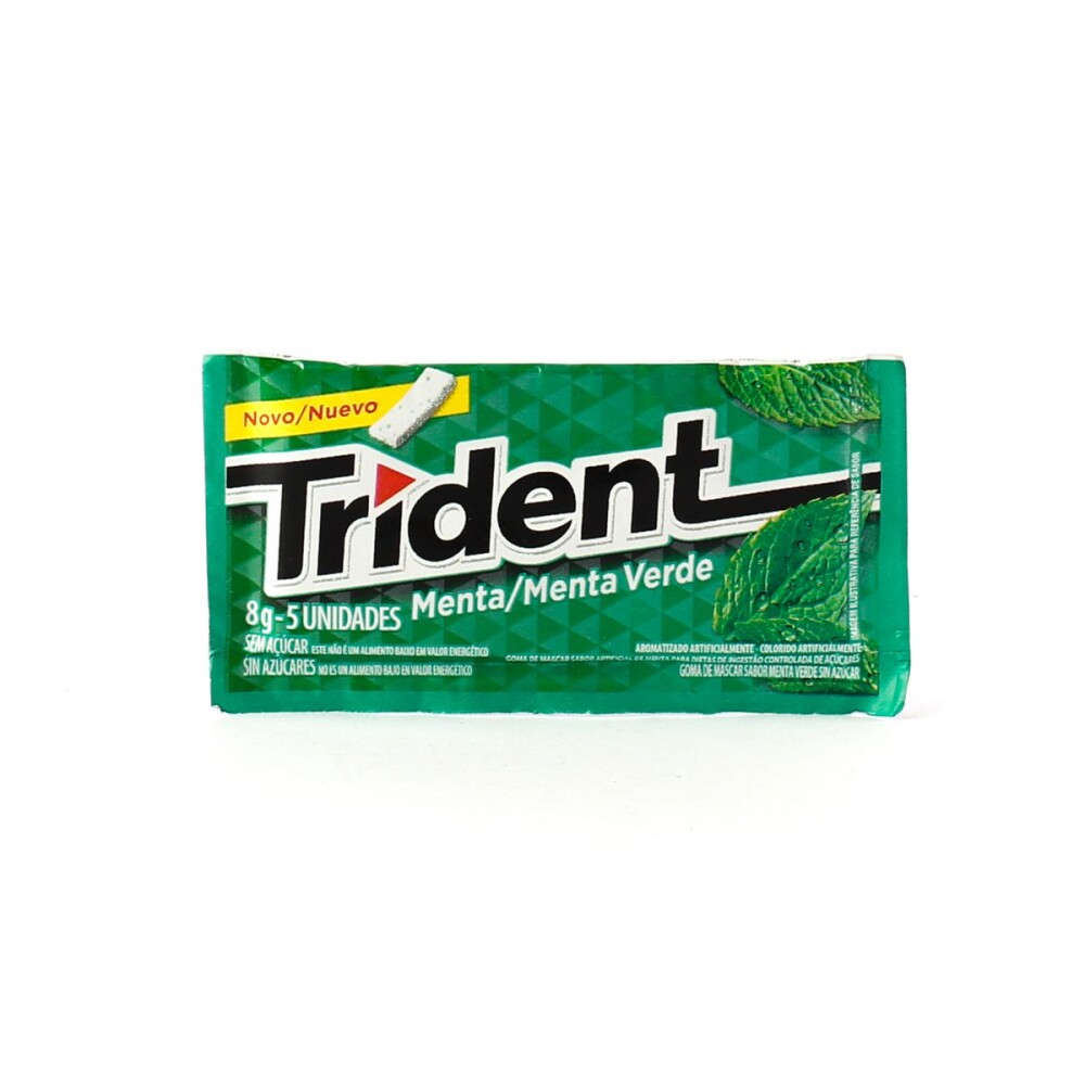 TRIDENT MENTA PAQ. X 8,5 GR. única