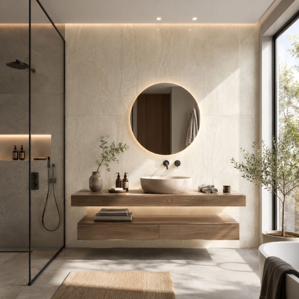 Porcelanato Travertino Navona 60x120 Rectificado y Pulido Porcelanato Travertino Navona 60x120 Rectificado Y Pulido