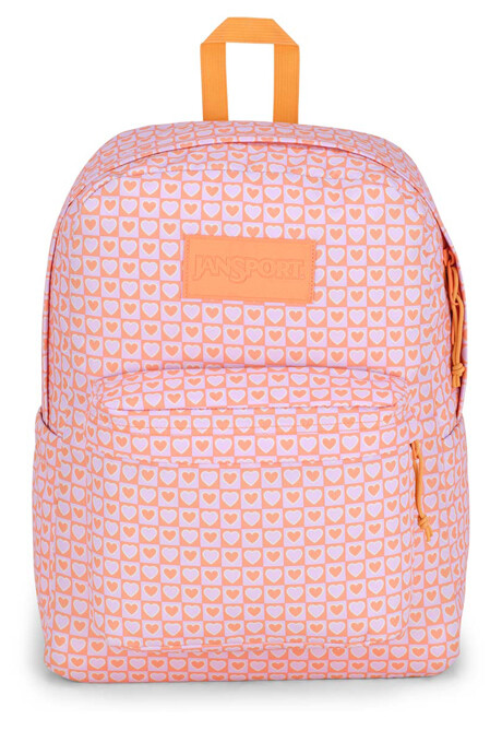 MOCHILA JANSPORT SUPERBREAK PLUS HYPED HEARTS PINK