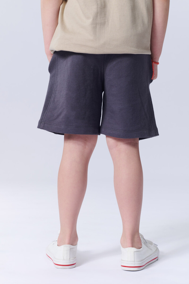Bermuda deportiva liviana cordón Gris Oscuro