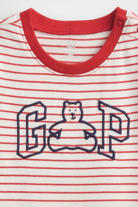 Enterito Logo Gap Bebé Red Stripes