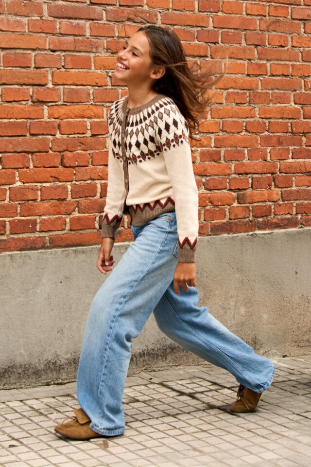 Cardigan bariloche beige melange