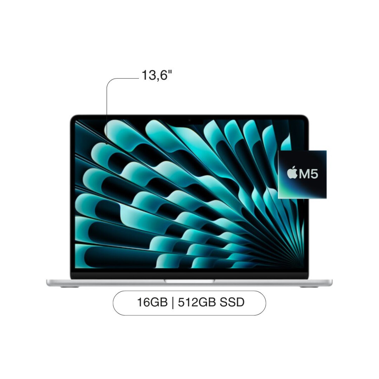 APPLE Macbook Air MDH74LL/A 13,6' 512GB / 16GB RAM Chip M5