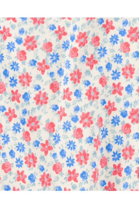 Monito bombachudo de algodón, diseño floral Sin color