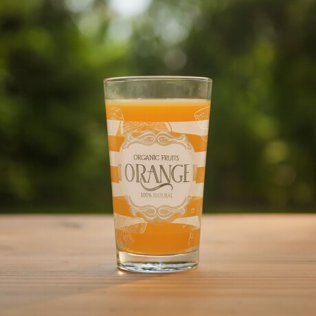 VASO SEASON ORANGE BLANCO