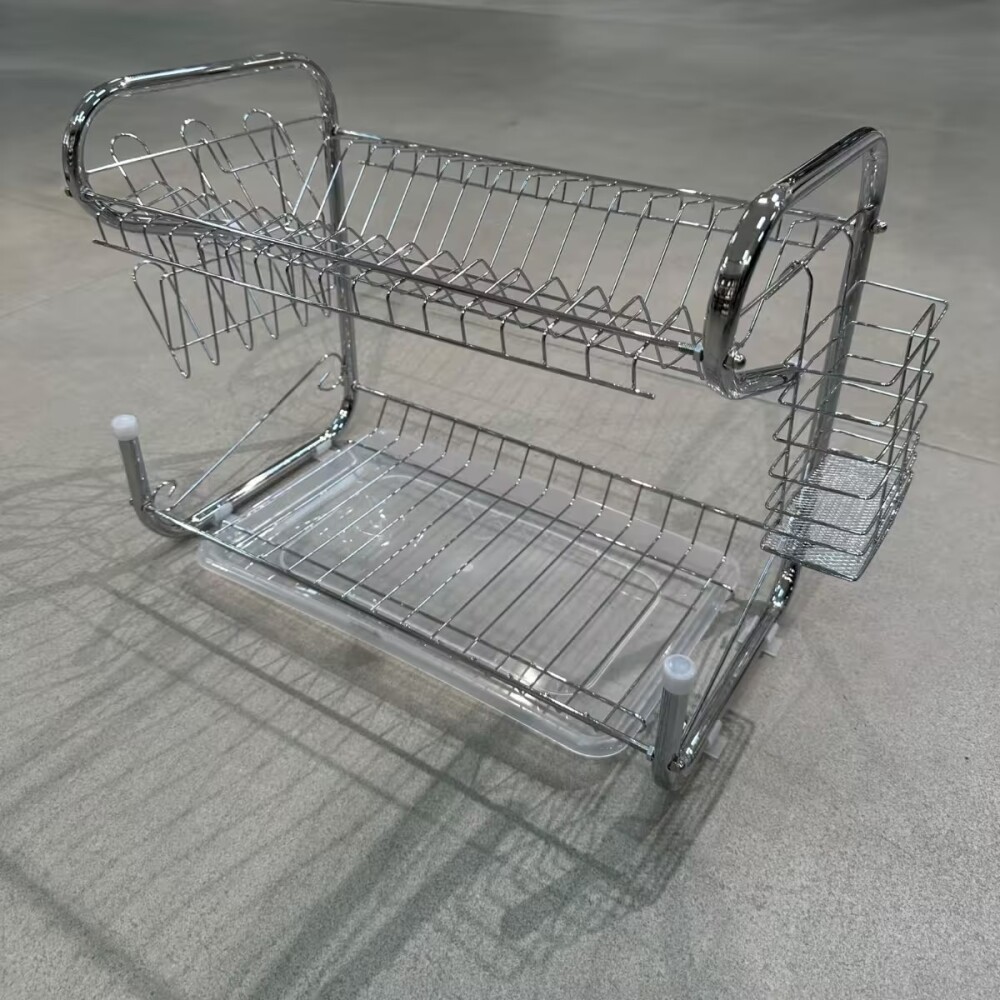 Escurridor Doble Cromado 44x24.50x36 cm Escurridor Doble Cromado 44x24.50x36 Cm