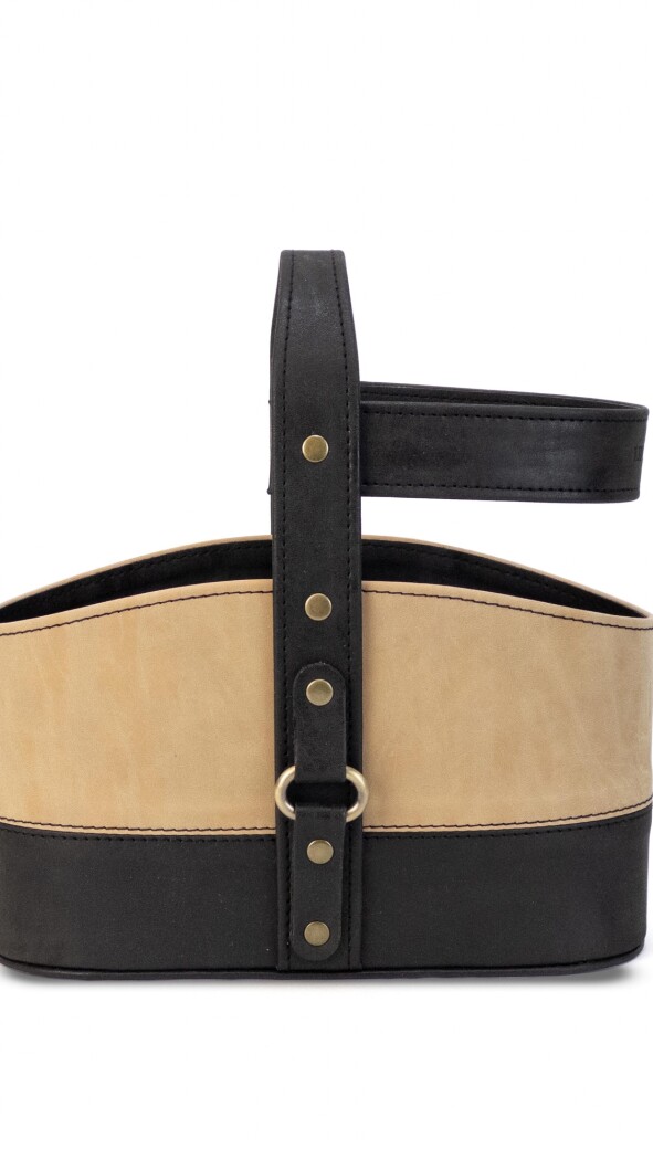 POSA TERMO SIRIO ENGRASADO NEGRO CON BEIGE