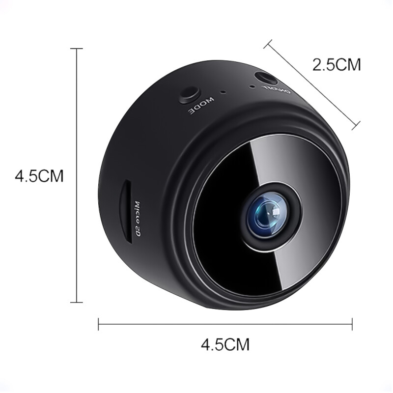 Mini Cámara Espía Inalámbrica 1080p Wifi Con Visión Nocturna Negro
