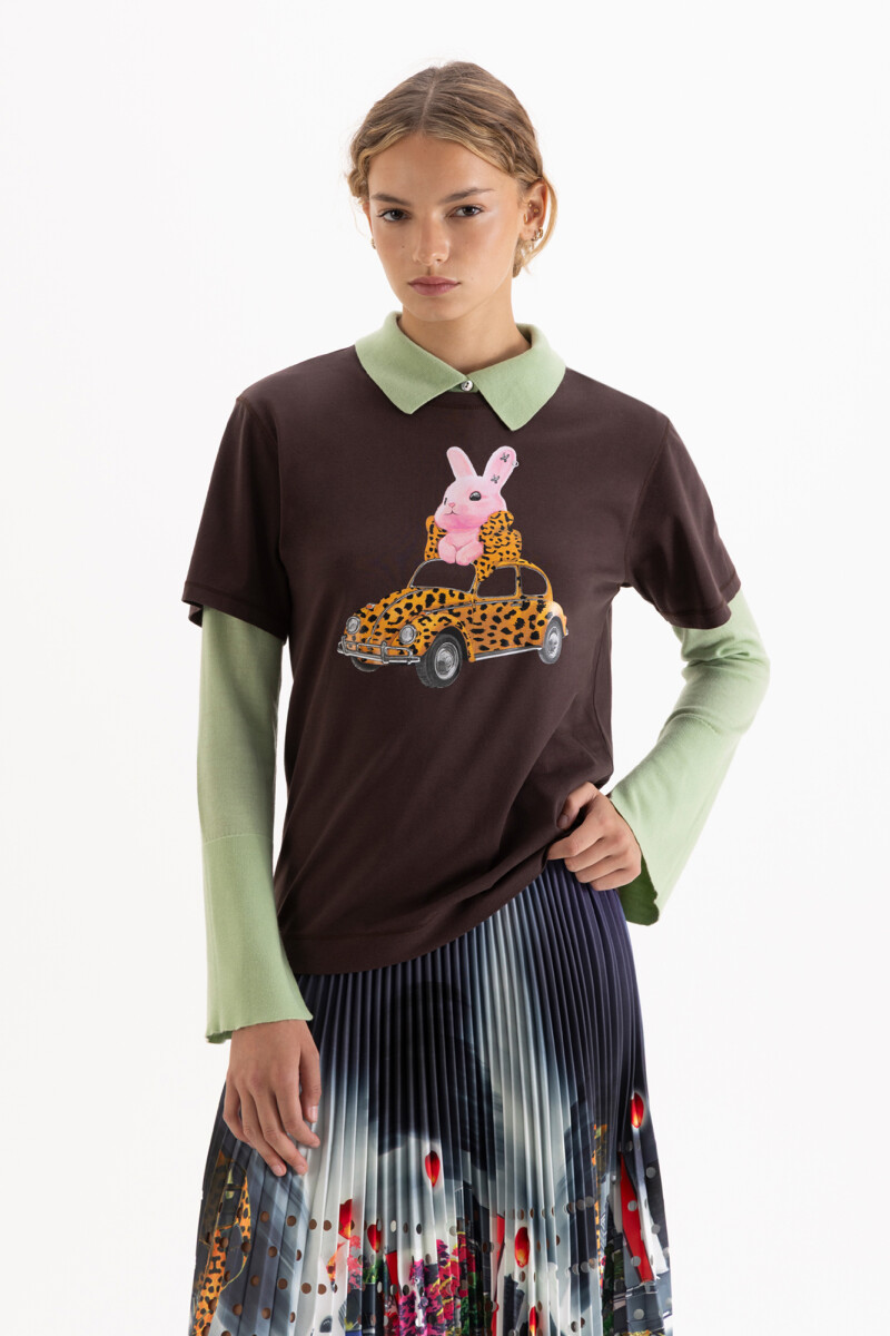 REMERA RABBIT Chocolate
