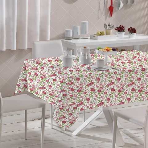 Mantel Rectangular Bukara Peva 140 x 210 cm 3573 FLOR ROSA