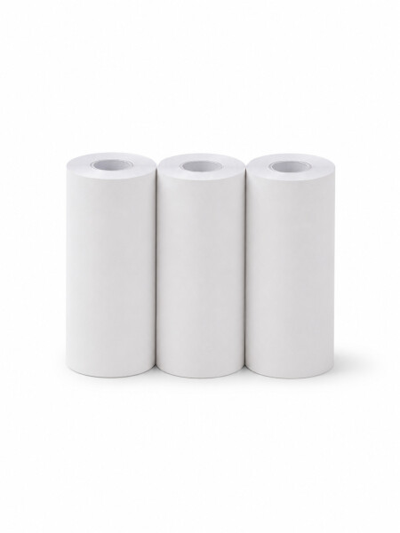 ROLLO PAPEL SET X 3 PARA MINI IMPRESORA BLANCO.