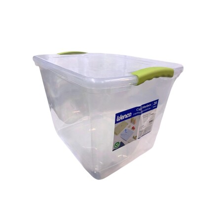 CAJA ORGANIZADORA 28 LTS TRANSPARENTE WENBOX Sin color