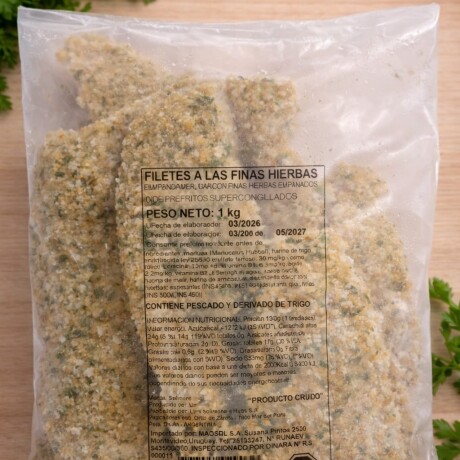 MILANESA DE MERLUZA CON FINAS HIERBAS 1KG MILANESA DE MERLUZA CON FINAS HIERBAS 1KG