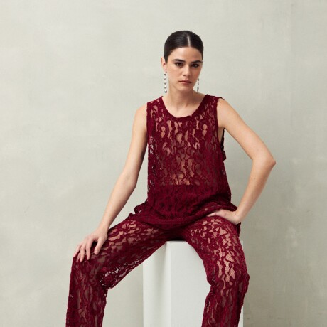 PANTALON YORGOS Bordó Merlot
