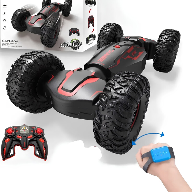 Auto Control Remoto Stunt Climbing Todo Terreno 28x15x7 Cm Negro/Rojo