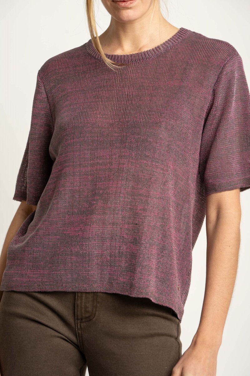 Top Tejido Berenjena