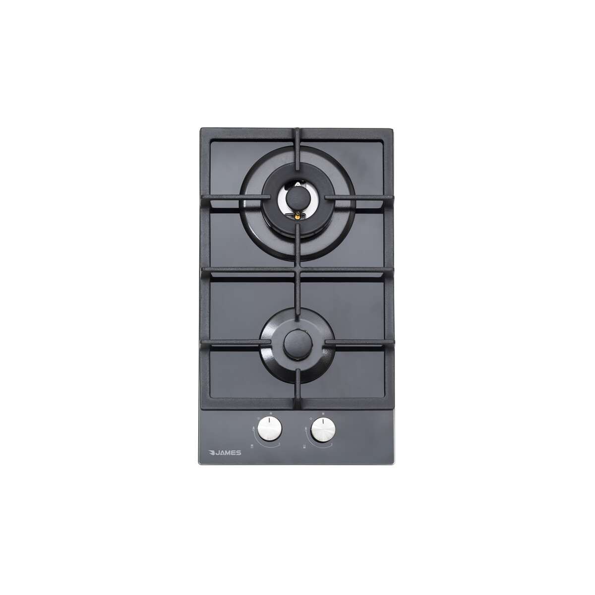 Anafe de Empotrar a Gas James Modelo 2H Ag Vnt Negro - NEGRO 