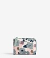 Billetera Nylon Con Cierre Estampado Flores