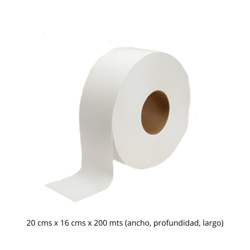 Pack 8 rollos papel higiénico 450 m BLANCO