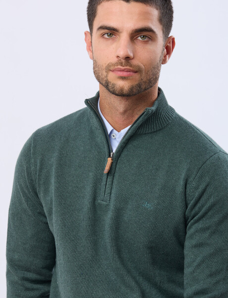 BUZO TEJIDO CON CIERRE Verde