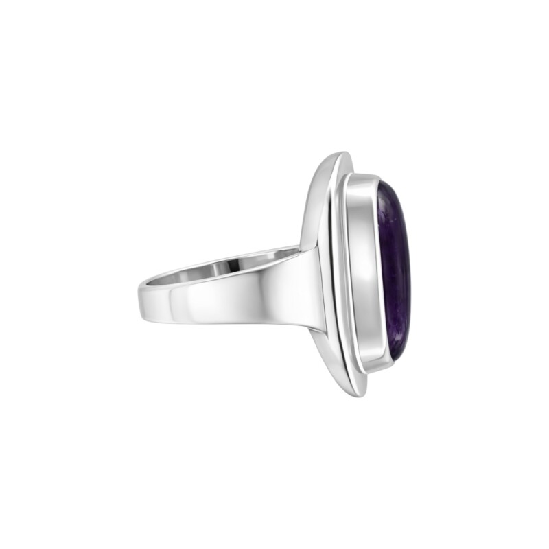 Anillo Rectangulo-Plata 925-Piedra amatista imperial-AN3281 conpiedra
