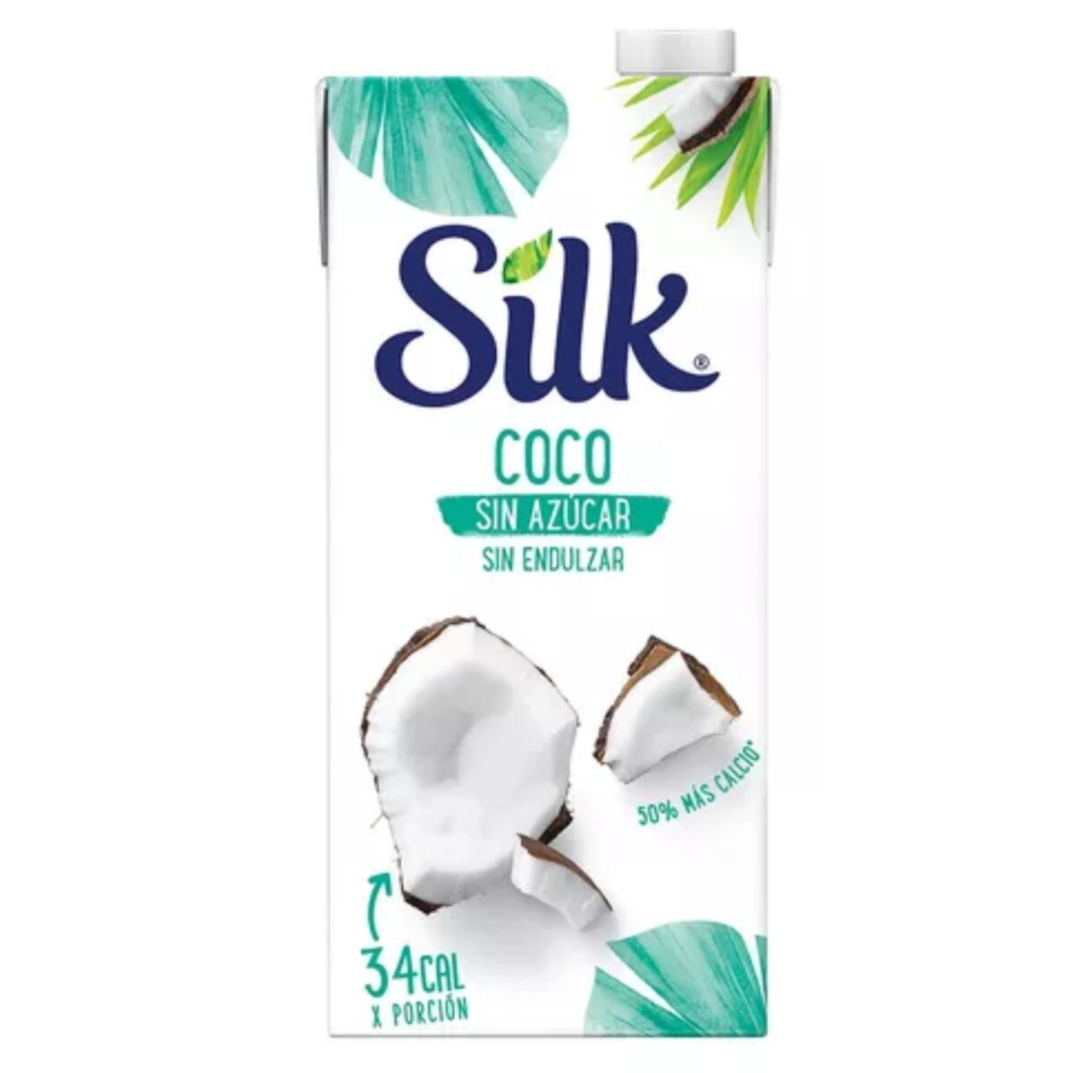 Leche Vegetal Silk Coco sin azúcar 1L - Bebida Silk Coco Sin Azucar 