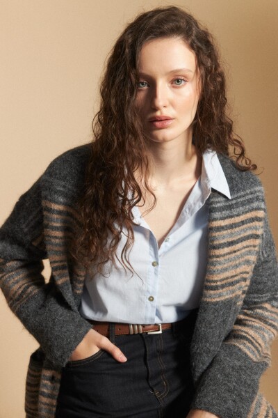 CARDIGAN FERONIA Gris Oscuro