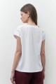 Remera con vainillas blanco