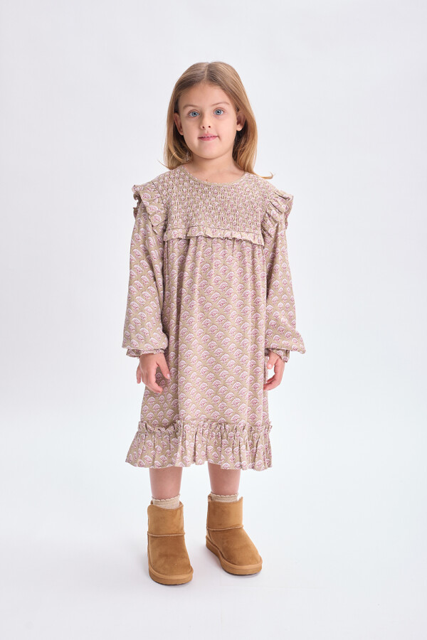 Vestido estampa boho Verde