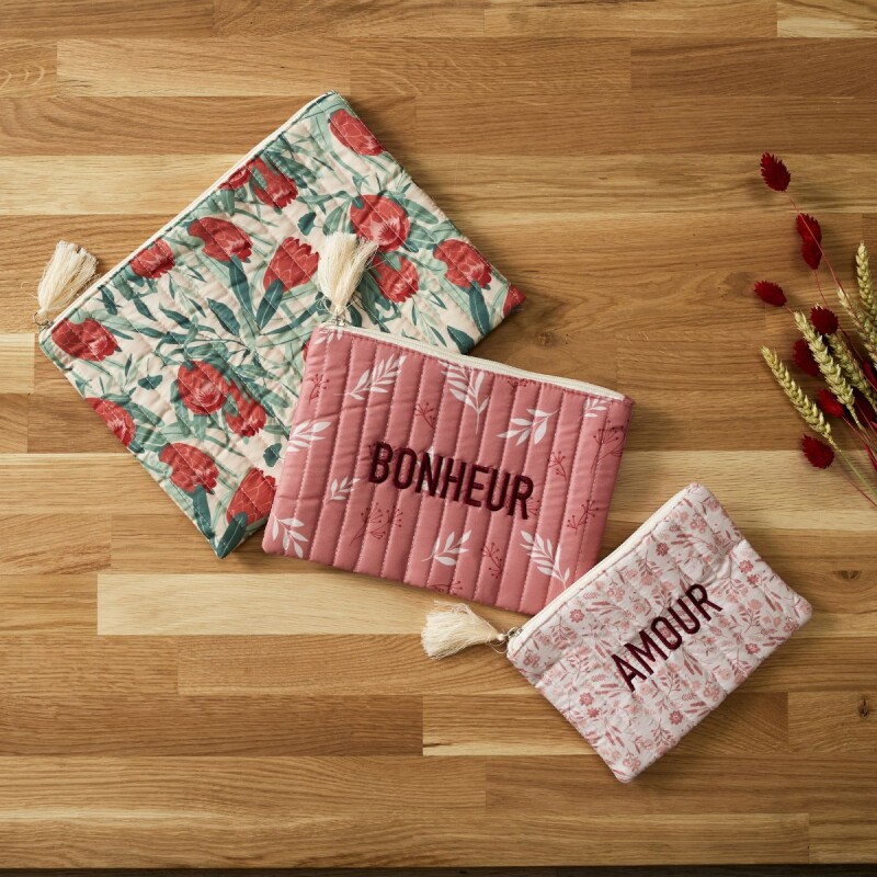 Set x3 neceser de tela Bohemias Set x3 neceser de tela Bohemias