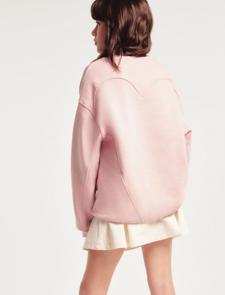 BUZO INFANTIL OVERZISED ROSADO