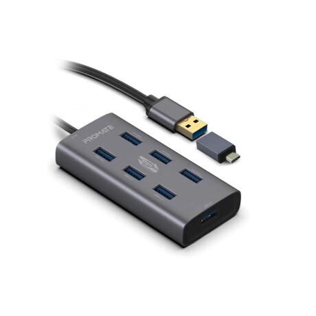 Hub Usb Promate con adaptador USB-C A 7 USB 3.0 (D) (D)