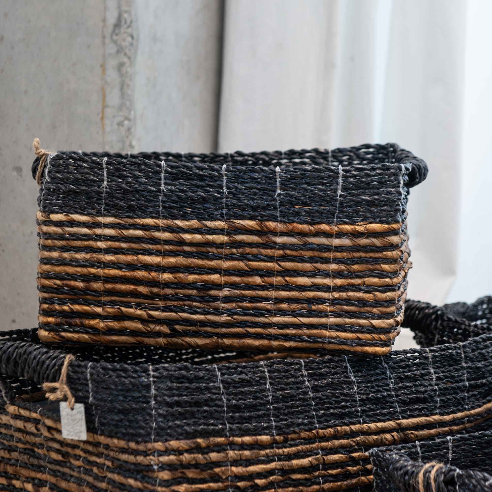 Canasto Abaca rectangular, XS — Soho Deco