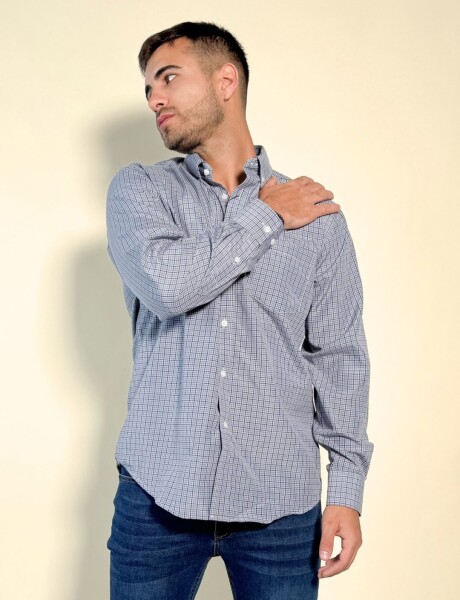 Camisa a cuadros Inti Gris