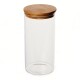 Frasco De Borosilicato Tapa Bambu 1450ml Sin Color