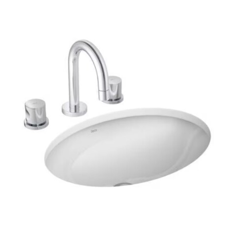 Bacha de embutir Ovalada 40 x 30 cm blanca Deca Bacha De Embutir Ovalada 40 X 30 Cm Blanca Deca
