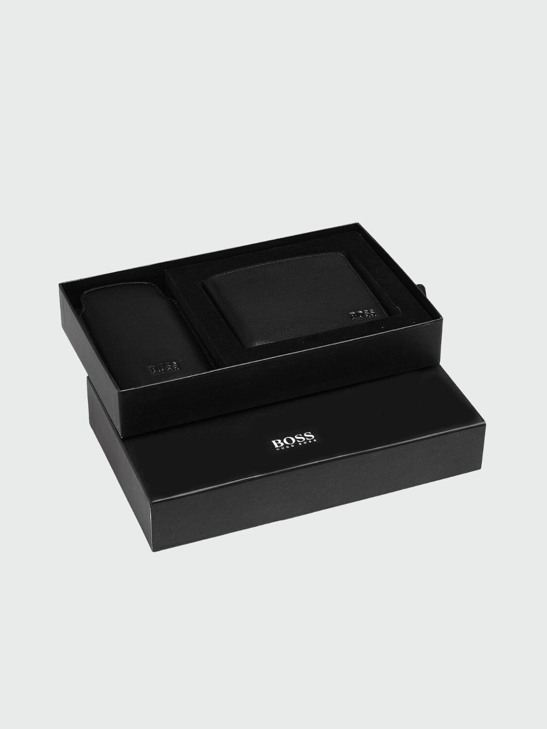 BOSS- KIT DE BILLETERA Negro