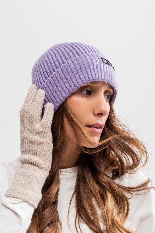 Gorro tejido Rio Lila