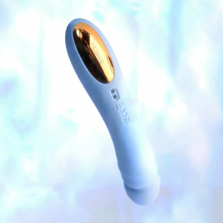 Vibrador de Empuje con Aplicación y Carga USB Ava Neo Azul