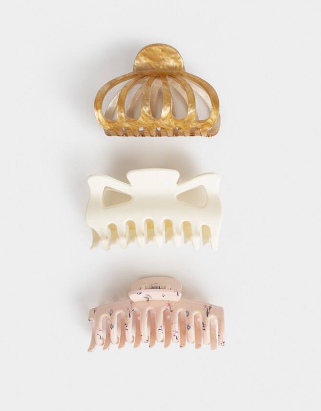 Broches Sets Set por 3 Set De Broches Combinados - Combinacion Multicolor
