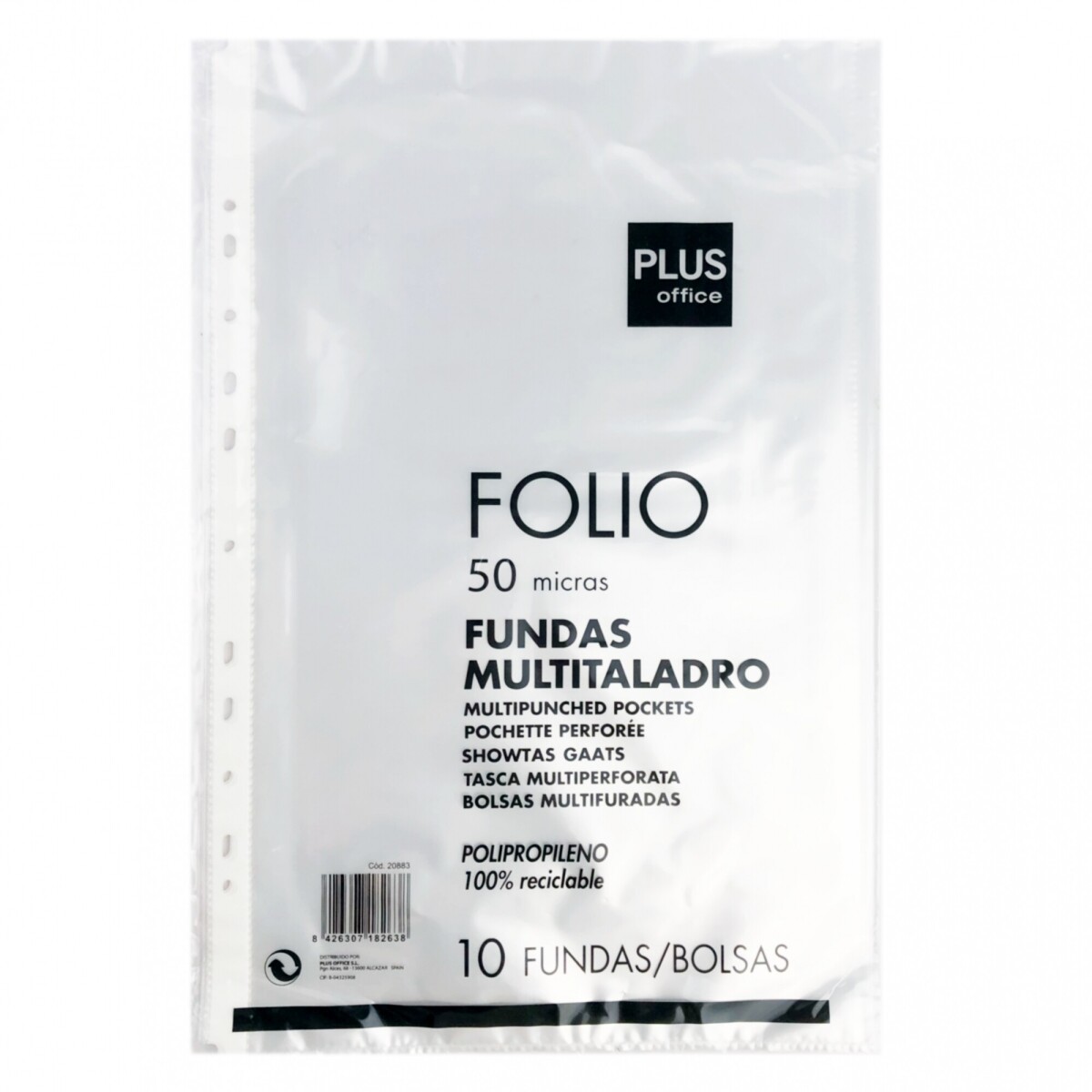 Folio 50 Micras Oficio Plus Office x10 