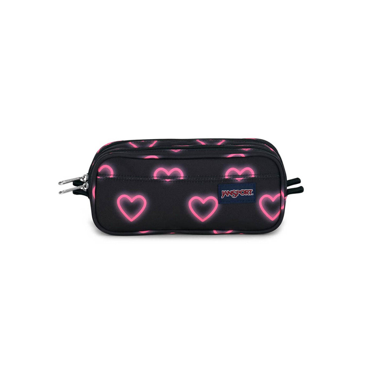 Cartuchera Large Accessory Pouch - Happy Hearts Black 
