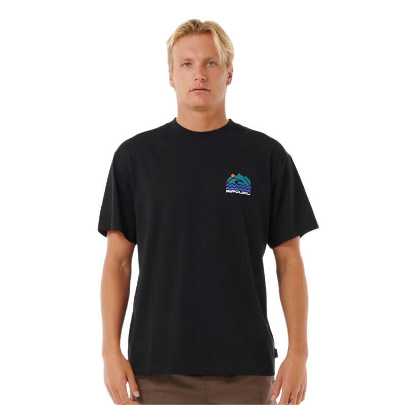 Remera Rip Curl Vaporcool Search Trek Tee - Negro Remera Rip Curl Vaporcool Search Trek Tee - Negro