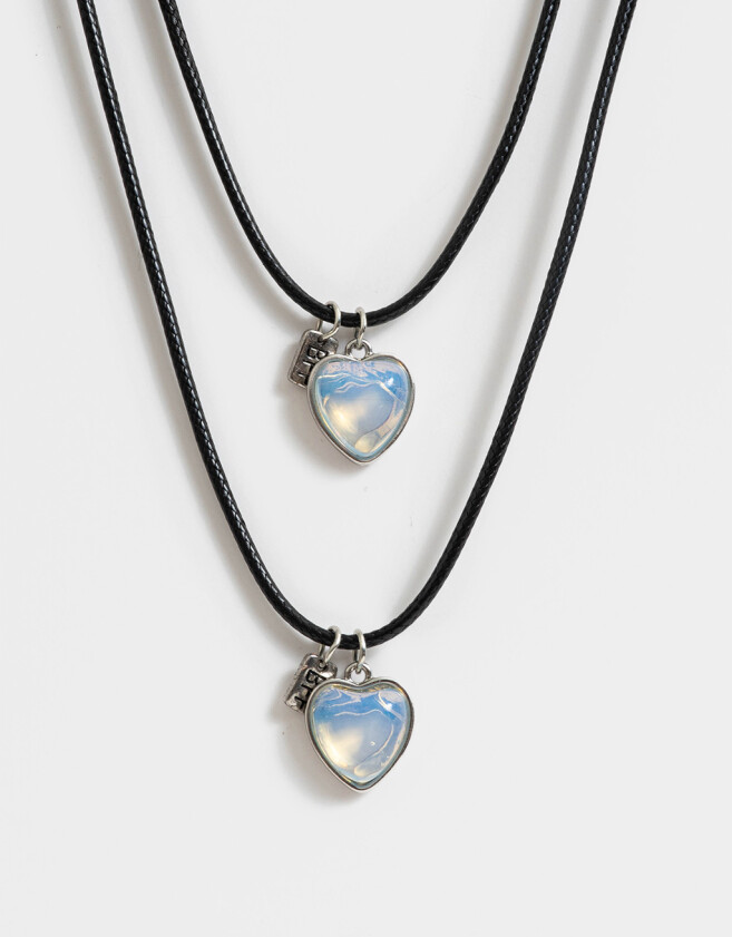 Collares para compartir Moonstone Set De Collares Para Compartir Mood - Plateado