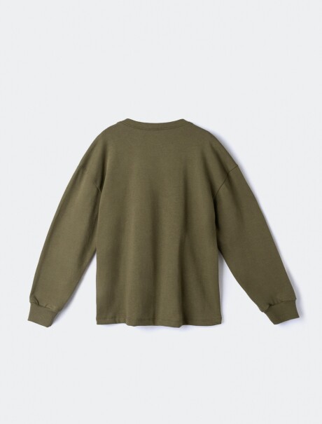 BUZO INFANTIL CON ESTAMPA - VERDE VERDE