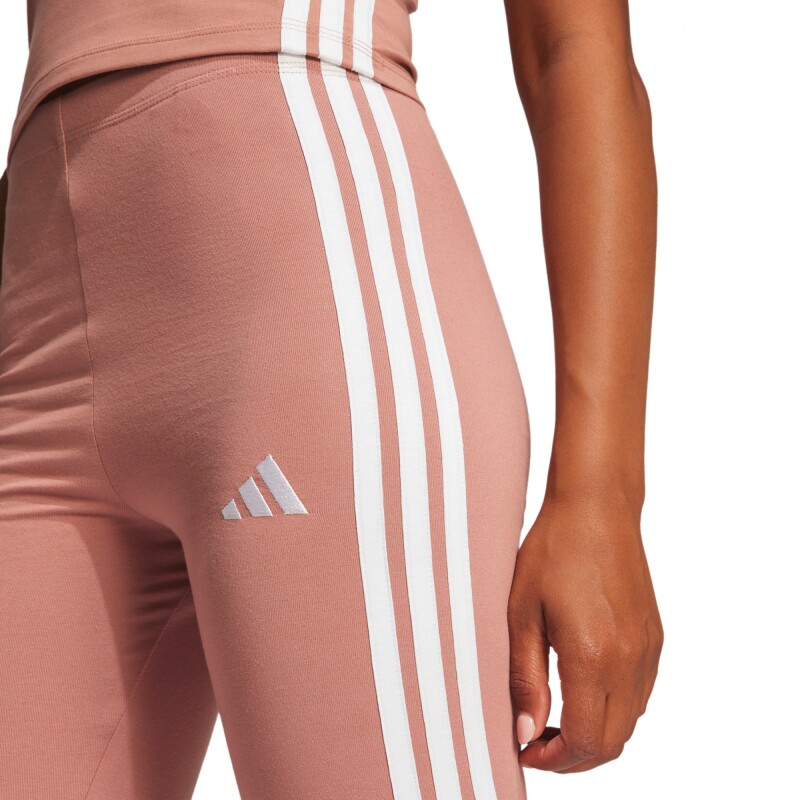Pantalón Largo Mallas Essentials Cotton 3 Bandas de Mujer Multicolor