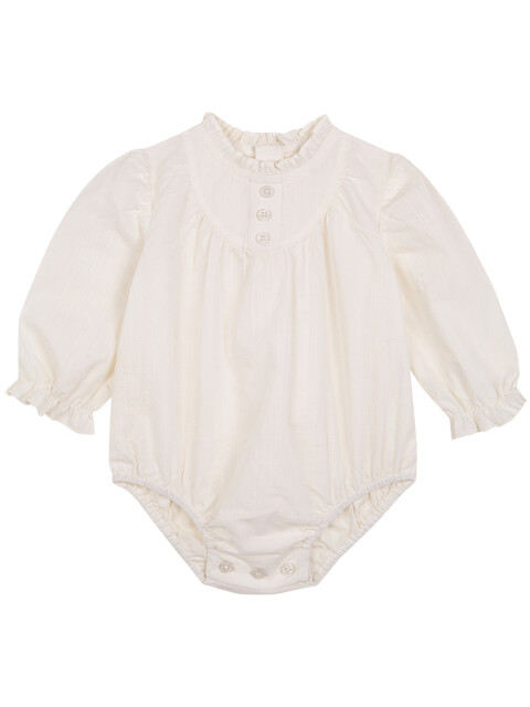 Camisa Body Con Cuello Blanco Roto