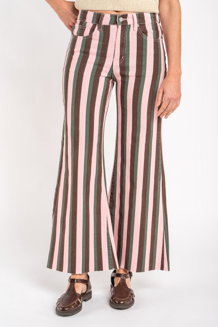 Jean Flared Rayado Multi